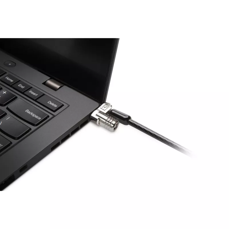 Kensington MICROSAVER 2.0 MK LAPTOP-ZÁMOK, kľúč, oceľ, čierny, strieborný