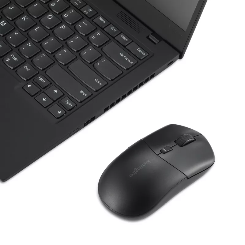 Kensington MY430 EQ nabíjateľná myš, obojručná, optická, RF Wireless + Bluetooth, 2400 DPI, čierna