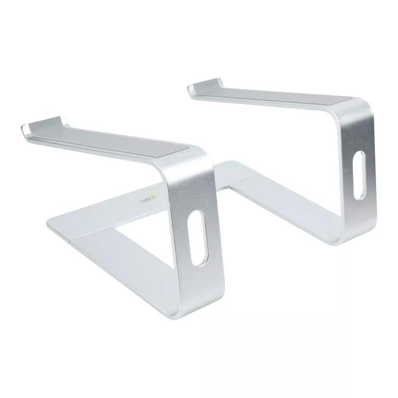 StarTech.com stojan na notebook na stôl, podpora 5 kg/11 lb, hliník, strieborný, ergonomické zvýšenie notebooku, prenosný držiak na notebook, stojan na počítač pre MacBook Air/Pro, Dell XPS, Lenovo