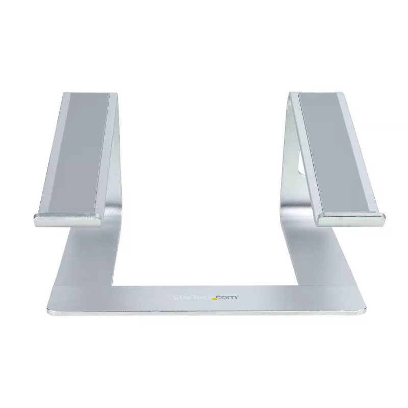 StarTech.com stojan na notebook na stôl, podpora 5 kg/11 lb, hliník, strieborný, ergonomické zvýšenie notebooku, prenosný držiak na notebook, stojan na počítač pre MacBook Air/Pro, Dell XPS, Lenovo