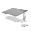StarTech.com stojan na notebook na stôl, podpora 5 kg/11 lb, hliník, strieborný, ergonomické zvýšenie notebooku, prenosný držiak na notebook, stojan na počítač pre MacBook Air/Pro, Dell XPS, Lenovo