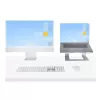 StarTech.com stojan na notebook na stôl, podpora 5 kg/11 lb, hliník, strieborný, ergonomické zvýšenie notebooku, prenosný držiak na notebook, stojan na počítač pre MacBook Air/Pro, Dell XPS, Lenovo