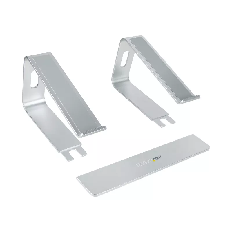 StarTech.com stojan na notebook na stôl, podpora 5 kg/11 lb, hliník, strieborný, ergonomické zvýšenie notebooku, prenosný držiak na notebook, stojan na počítač pre MacBook Air/Pro, Dell XPS, Lenovo