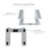 StarTech.com stojan na notebook na stôl, podpora 5 kg/11 lb, hliník, strieborný, ergonomické zvýšenie notebooku, prenosný držiak na notebook, stojan na počítač pre MacBook Air/Pro, Dell XPS, Lenovo