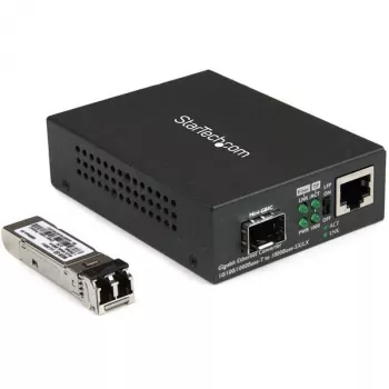 StarTech.com Gigabit Ethernet Fiber Media Converter - Kompaktný - 850nm MM LC - 550m