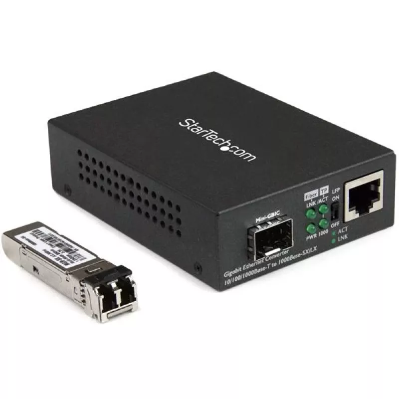 StarTech.com Gigabit Ethernet Fiber Media Converter - Kompaktný - 850nm MM LC - 550m