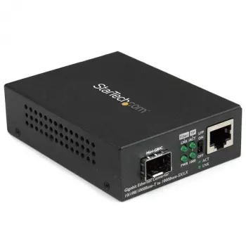 StarTech.com Gigabit Ethernet Fiber Media Converter s otvoreným SFP slotom