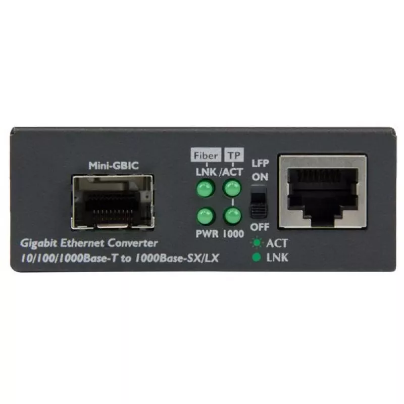 StarTech.com Gigabit Ethernet Fiber Media Converter s otvoreným SFP slotom