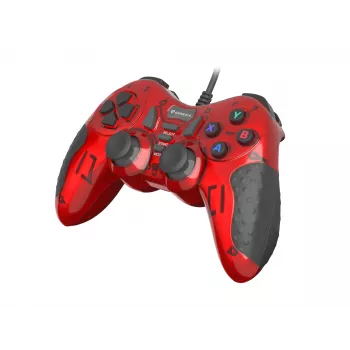 GENESIS MANGAN 200 červený USB 2.0 gamepad analógový / digitálny PC