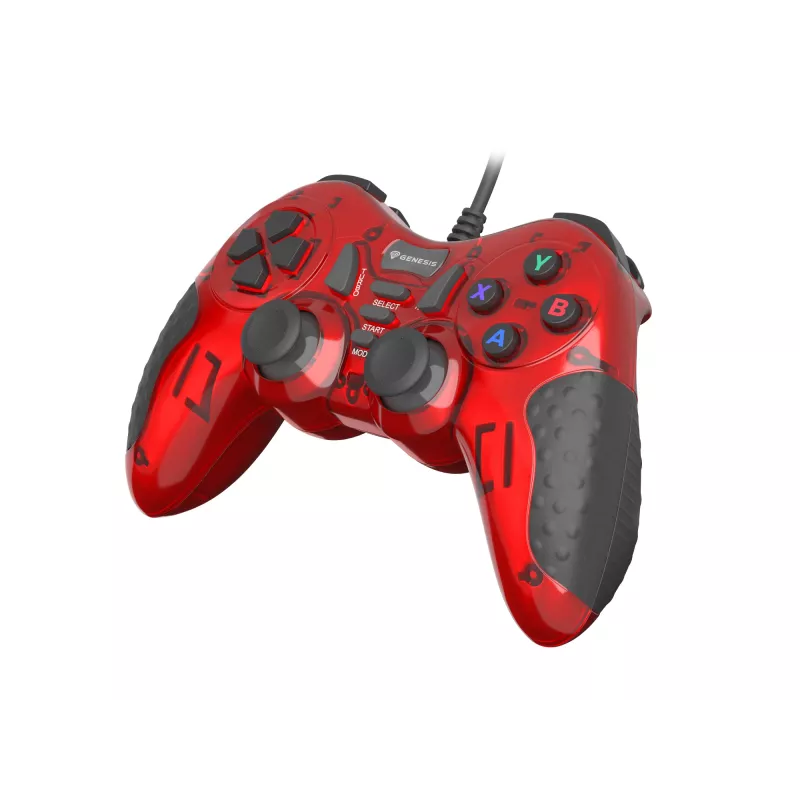 GENESIS MANGAN 200 červený USB 2.0 gamepad analógový / digitálny PC