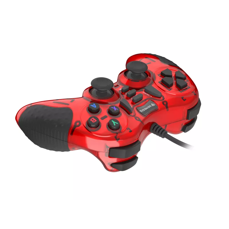 GENESIS MANGAN 200 červený USB 2.0 gamepad analógový / digitálny PC