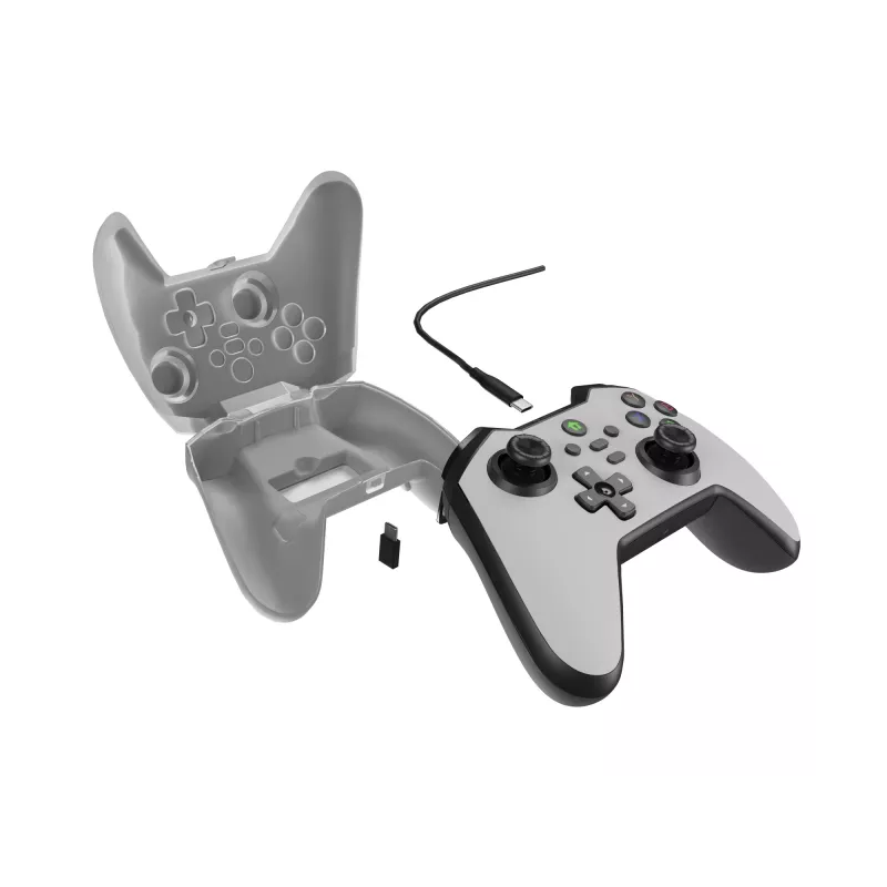 GENESIS Mangan 300 biely USB gamepad analógový / digitálny Android, Nintendo Switch, PC