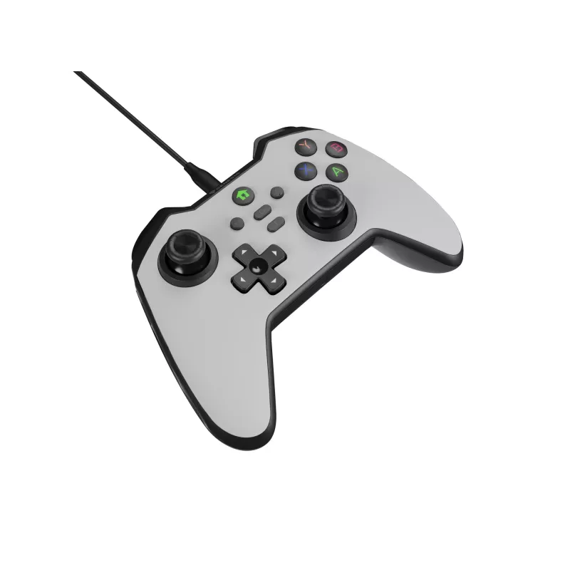 GENESIS Mangan 300 biely USB gamepad analógový / digitálny Android, Nintendo Switch, PC