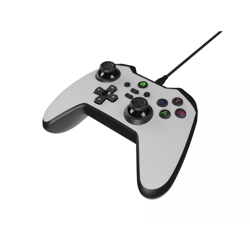 GENESIS Mangan 300 biely USB gamepad analógový / digitálny Android, Nintendo Switch, PC