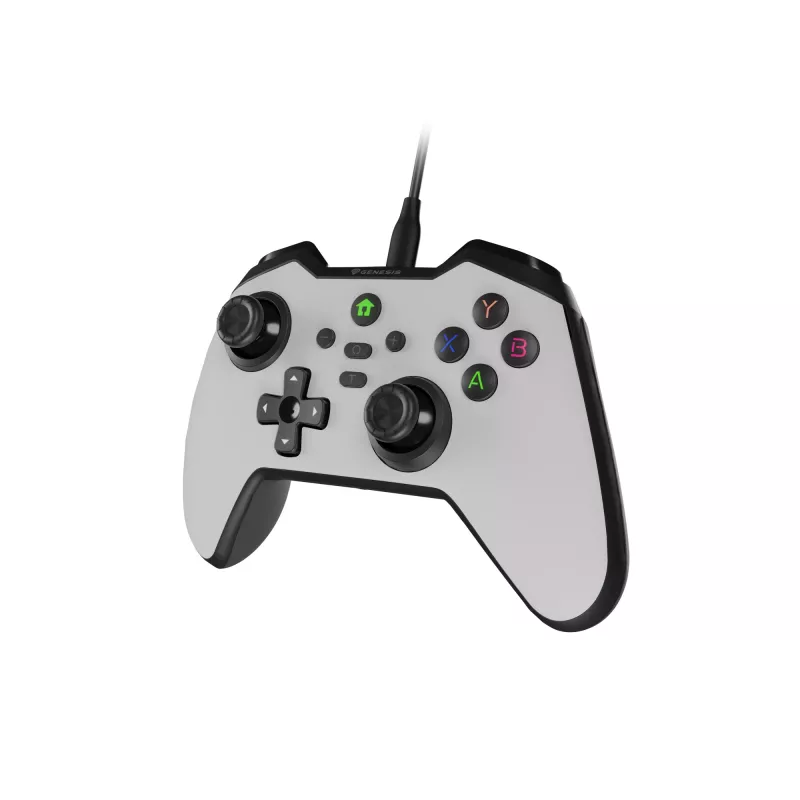 GENESIS Mangan 300 biely USB gamepad analógový / digitálny Android, Nintendo Switch, PC