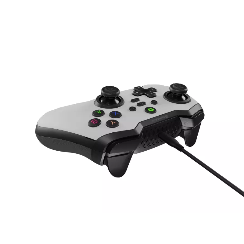 GENESIS Mangan 300 biely USB gamepad analógový / digitálny Android, Nintendo Switch, PC