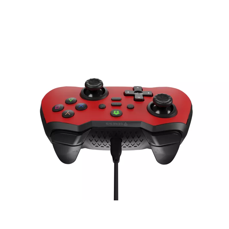 GENESIS Mangan 300 červený USB gamepad analógový / digitálny Android, Nintendo Switch, PC