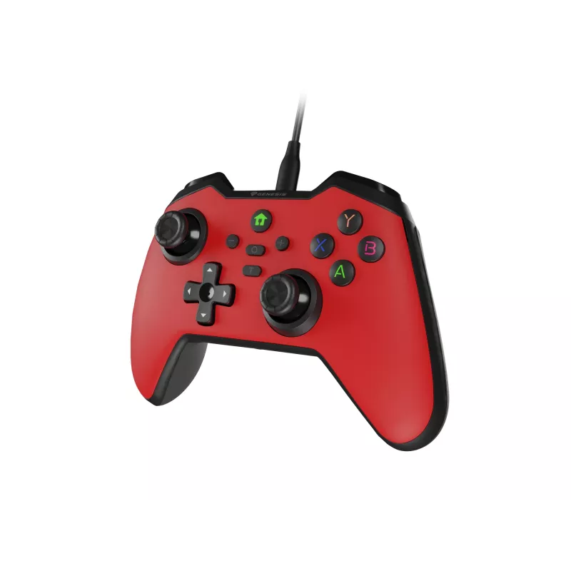 GENESIS Mangan 300 červený USB gamepad analógový / digitálny Android, Nintendo Switch, PC