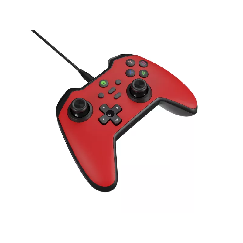 GENESIS Mangan 300 červený USB gamepad analógový / digitálny Android, Nintendo Switch, PC