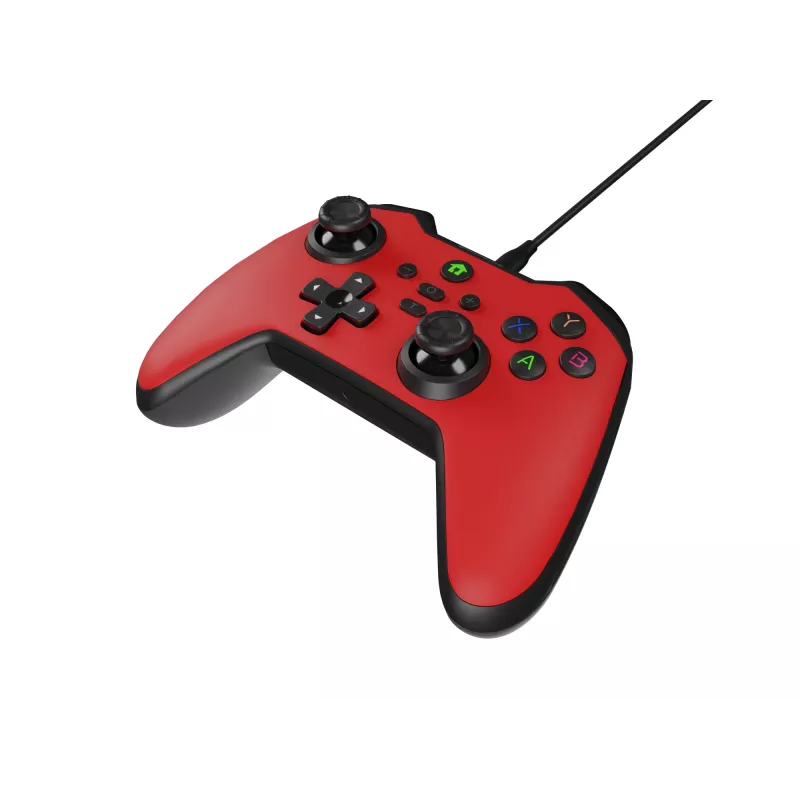 GENESIS Mangan 300 červený USB gamepad analógový / digitálny Android, Nintendo Switch, PC
