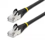 StarTech.com 1m CAT6a Ethernet kábel – čierny – Low Smoke Zero Halogen (LSZH) – 10GbE 500MHz 100W PoE++ Snagless RJ-45 so zaisťovačmi S/FTP sieťový patch kábel