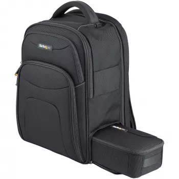 StarTech.com 15,6 palcový batoh na notebook s vyberateľným organizérom príslušenstva - profesionálny IT-tech batoh na prácu/cesty/dochádzanie - ergonomická taška na počítač - odolný balistický nylon - priehradky na notebook/tablet