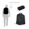 StarTech.com 15,6 palcový batoh na notebook s vyberateľným organizérom príslušenstva - profesionálny IT-tech batoh na prácu/cesty/dochádzanie - ergonomická taška na počítač - odolný balistický nylon - priehradky na notebook/tablet