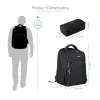 StarTech.com 17,3-palcový batoh na notebook s vyberateľným organizérom príslušenstva - profesionálny IT-tech batoh na prácu/cesty/dochádzanie - ergonomická taška na počítač - odolný balistický nylon - priehradky na notebook/tablet