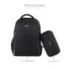 StarTech.com 17,3-palcový batoh na notebook s vyberateľným organizérom príslušenstva - profesionálny IT-tech batoh na prácu/cesty/dochádzanie - ergonomická taška na počítač - odolný balistický nylon - priehradky na notebook/tablet