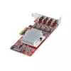 StarTech.com 4-portová USB Type-C PCIe karta, USB 3.2 10Gbps, USB-C PCI Express rozširujúca karta, 4x nezávislý USB radič, Windows/Linux/macOS, TAA-kompatibilná