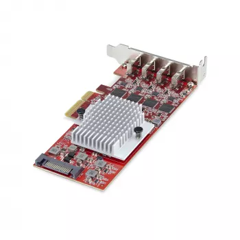 StarTech.com 4-portová USB Type-C PCIe karta, USB 3.2 10Gbps, USB-C PCI Express rozširujúca karta, 4x nezávislý USB radič, Windows/Linux/macOS, TAA-kompatibilná