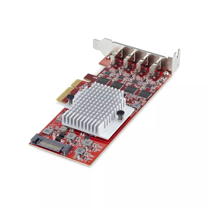 StarTech.com 4-portová USB Type-C PCIe karta, USB 3.2 10Gbps, USB-C PCI Express rozširujúca karta, 4x nezávislý USB radič, Windows/Linux/macOS, TAA-kompatibilná