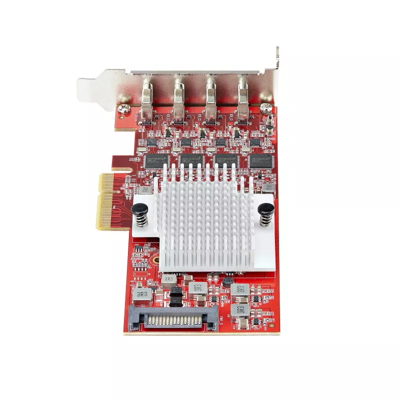 StarTech.com 4-portová USB Type-C PCIe karta, USB 3.2 10Gbps, USB-C PCI Express rozširujúca karta, 4x nezávislý USB radič, Windows/Linux/macOS, TAA-kompatibilná