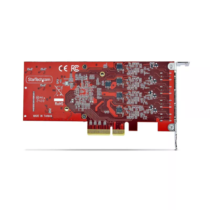 StarTech.com 4-portová USB Type-C PCIe karta, USB 3.2 10Gbps, USB-C PCI Express rozširujúca karta, 4x nezávislý USB radič, Windows/Linux/macOS, TAA-kompatibilná
