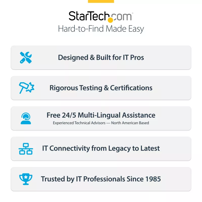 StarTech.com 4-portová USB Type-C PCIe karta, USB 3.2 10Gbps, USB-C PCI Express rozširujúca karta, 4x nezávislý USB radič, Windows/Linux/macOS, TAA-kompatibilná