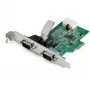 StarTech.com 2-portový PCI Express RS232 sériový adaptér - PCIe RS232 sériový host radič - PCIe na dual sériový DB9 karta - 16950 UART - rozširujúca karta - Windows & Linux