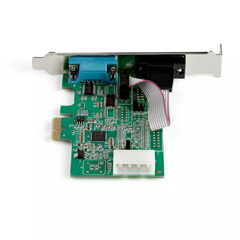 StarTech.com 2-portový PCI Express RS232 sériový adaptér - PCIe RS232 sériový host radič - PCIe na dual sériový DB9 karta - 16950 UART - rozširujúca karta - Windows & Linux