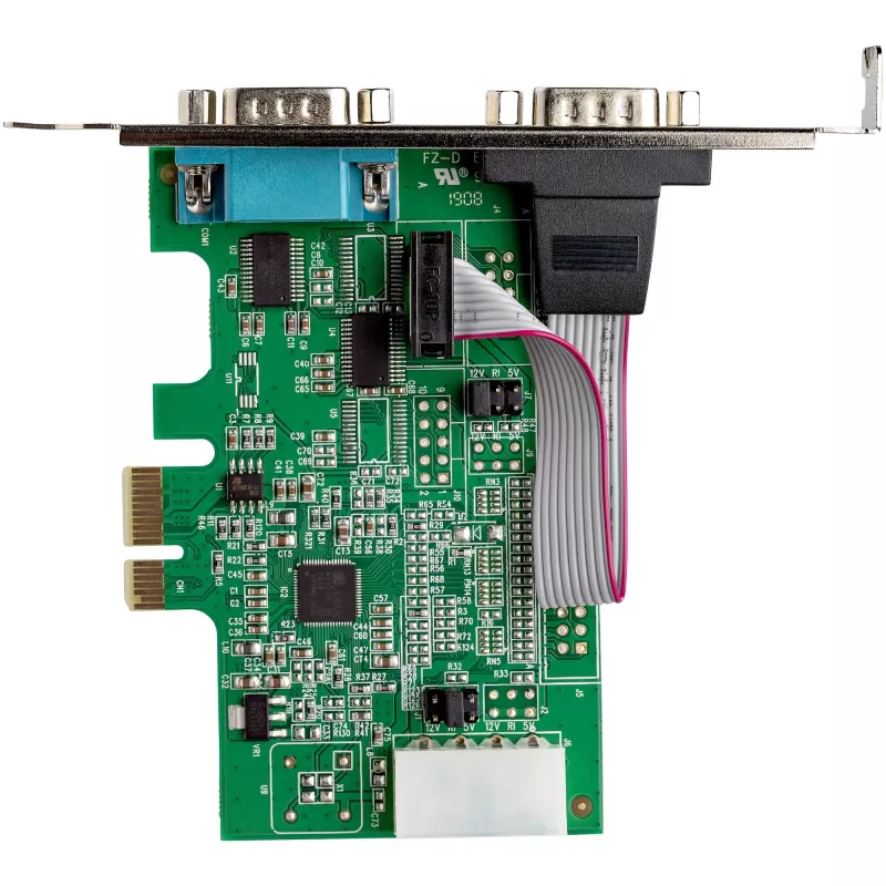 StarTech.com 2-portový PCI Express RS232 sériový adaptér - PCIe RS232 sériový host radič - PCIe na dual sériový DB9 karta - 16950 UART - rozširujúca karta - Windows & Linux