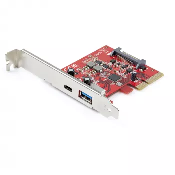 StarTech.com 2-portová 10Gbps USB-A & USB-C PCIe karta – USB 3.2/Gen 2 PCI Express Type-C/A host radič karta adaptér – USB 3.2/Gen 2x1 PCIe rozširujúca karta – Windows, macOS, Linux
