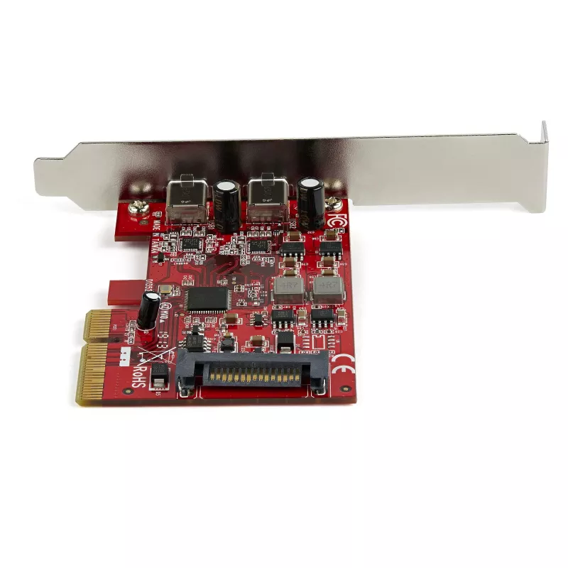 StarTech.com 2-portová USB 3.2 Gen 2 PCIe karta, USB-C 10Gbps SuperSpeed PCI Express 3.0 x4 radič karta, USB Type-C adaptérová karta, iba dáta, Windows/macOS/Linux, TAA