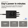 Motorola TurboPower 68W univerzálna čierna AC rýchlonabíjačka pre interiér
