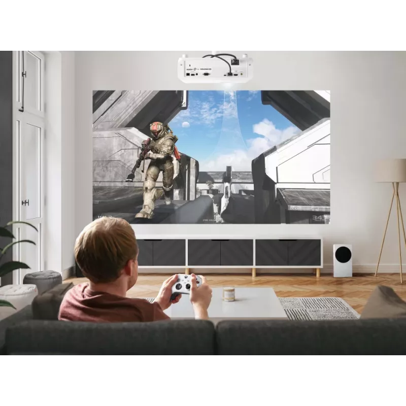 Viewsonic PX749-4K dátový projektor štandardný objektív projektor 4000 ANSI lúmenov UHD 4K (3840x2160) 3D biely