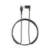StarTech.com 1,8 m (6 ft) USB-C nabíjací kábel, zahnutý – 60 W PD 3 A – odolný USB-C rýchlonabíjací kábel – čierny, USB 2.0 Type-C – dlhotrvajúce aramidové vlákna – USB nabíjací kábel