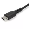 StarTech.com 2m USB A na USB C nabíjací kábel – odolný rýchlonabíjací a synchronizačný kábel USB 2.0 na USB Type-C dátový kábel – odolný TPE plášť aramidové vlákna M/M 3A čierna – Samsung S10, iPad Pro, Pixel