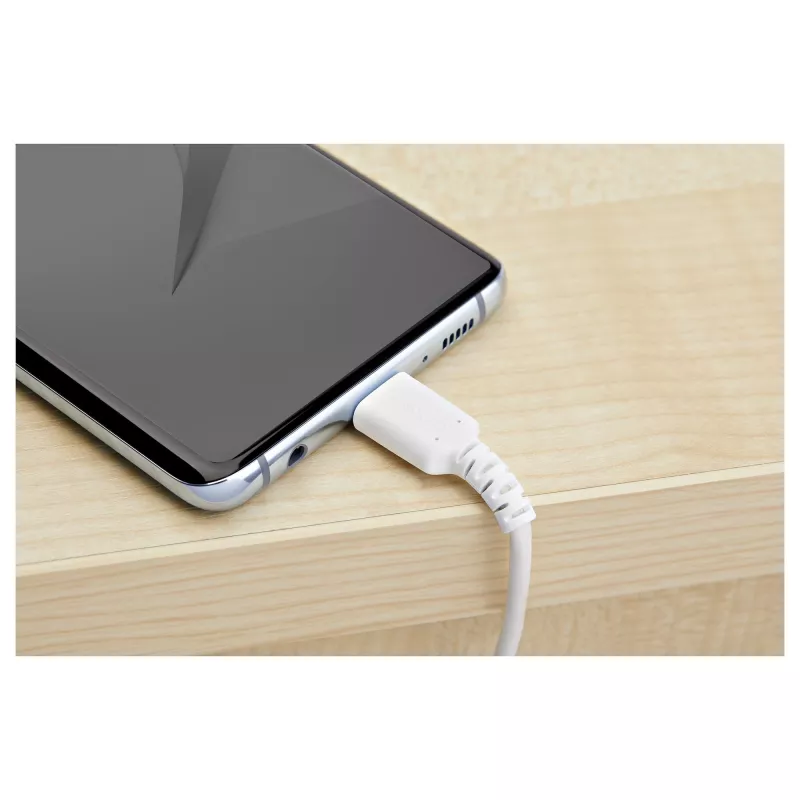 StarTech.com 2m USB-C nabíjací kábel – odolný rýchlonabíjací a synchronizačný USB 2.0 Type-C na USB-C kábel pre notebook – TPE plášť aramidové vlákna M/M 60W biely – Samsung S10 S20 iPad Pro MS Surface