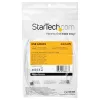 StarTech.com 2m USB-C nabíjací kábel – odolný rýchlonabíjací a synchronizačný USB 2.0 Type-C na USB-C kábel pre notebook – TPE plášť aramidové vlákna M/M 60W biely – Samsung S10 S20 iPad Pro MS Surface