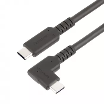 StarTech.com 2m USB-C kábel, zahnutý, USB 5Gbps, 100W (5A) Power Delivery, 4K 60Hz DP Alt Mode, odolný USB-C kábel – kompatibilný s Thunderbolt