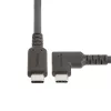 StarTech.com 2m USB-C kábel, zahnutý, USB 5Gbps, 100W (5A) Power Delivery, 4K 60Hz DP Alt Mode, odolný USB-C kábel – kompatibilný s Thunderbolt