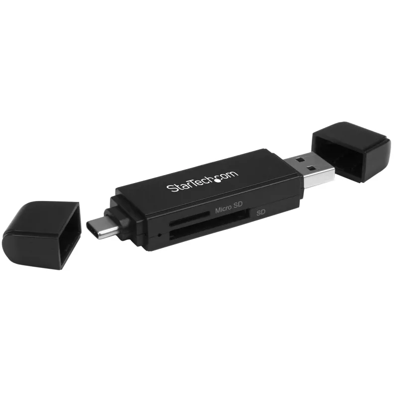 StarTech.com USB 3.0 čítačka/zapisovačka pamäťových kariet pre SD a microSD karty – USB-C a USB-A