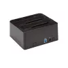 StarTech.com Dual-Bay USB 3.2 Gen 2 na SATA dokovacia stanica pre pevné disky, USB 10Gbps dok pre pevné disky, externá 2,5/3,5 palcová SATA I/II/III SSD/HDD dokovacia stanica, hot-swap vkladanie pevných diskov, vrchné vkladanie